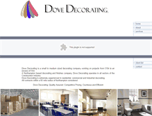 Tablet Screenshot of dovedecorating.com